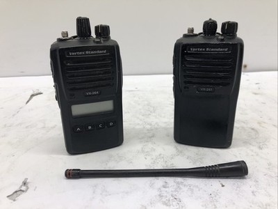 PARTS ONLY - Vertex Standard Radio Bundle w/Antenna - One VX-261 and One VX-264
