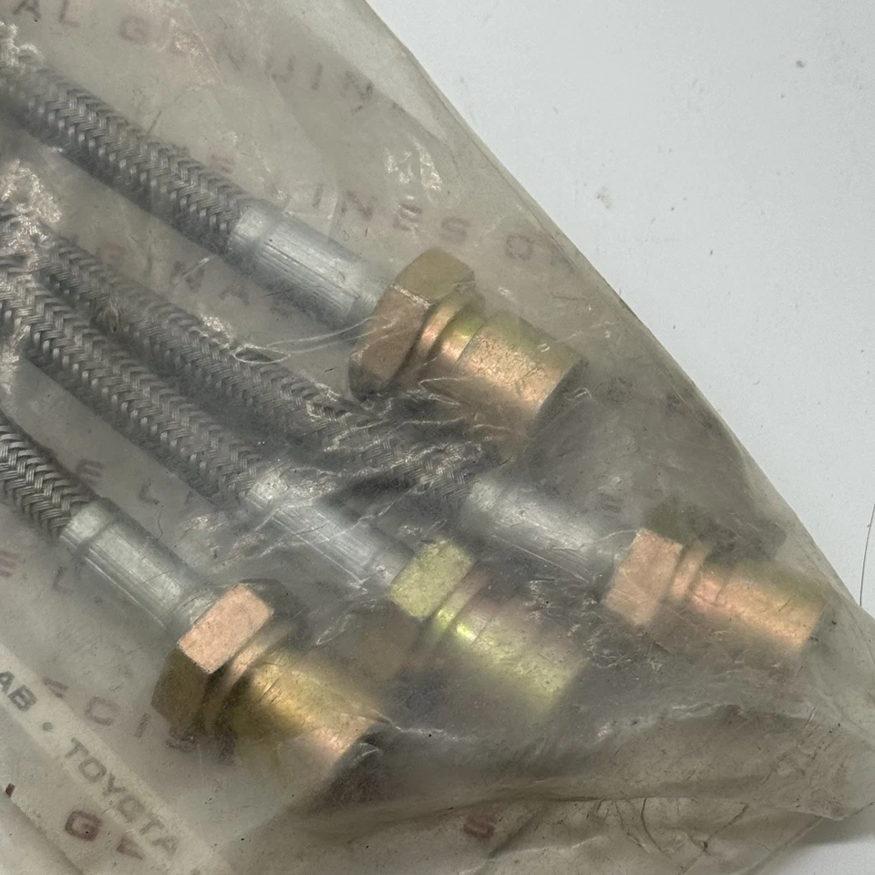 Porsche 356 A Stainless Braided Brake Lines Set FRONT & REAR Flex Line - Image 3 of 4