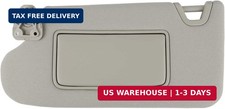Left Driver Side Sun Visor Gray with Light, W...