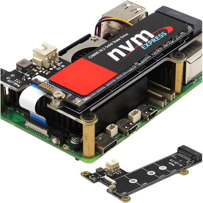 Geekworm X1001 PCIe M.2 HAT NVMe SSD Pip Shield Raspberry Pi 5