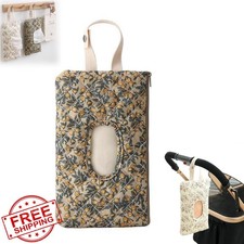 Travel Baby Wipes Case Green Floral Quilted