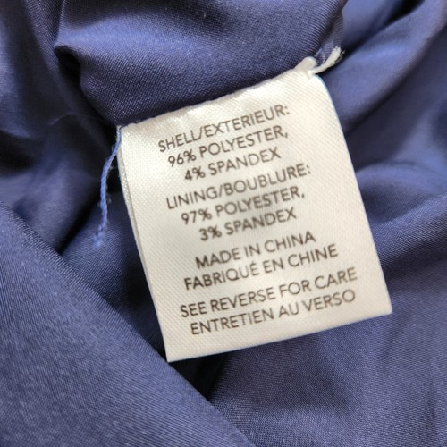 Abito da cocktail donna blu Milly taglia 6 alleato spalle scoperte orlo asimmetrico nuovo con etichette - Foto 10 di 17
