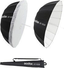 UB-165W 65" 165cm White Inner Parabolic Deep Reflective Umbrella