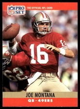 Joe Montana 1990 Pro Set #293 49ers NFL READ FREE SHIPPING AutographDen