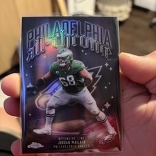 2025 TOPPS CHROME ALL-CHROME REFRACTOR ACT12 JORDAN MAILATA EAGLES