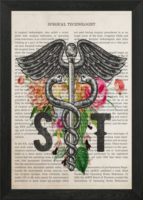 ST Abschluss Geschenk gerahmtes Wandbild Poster Leinwanddruck Bild