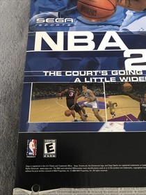 Sega Dreamcast NBA 2k1 Standee Display Promo Allen Inversion NBA Basketball 2000