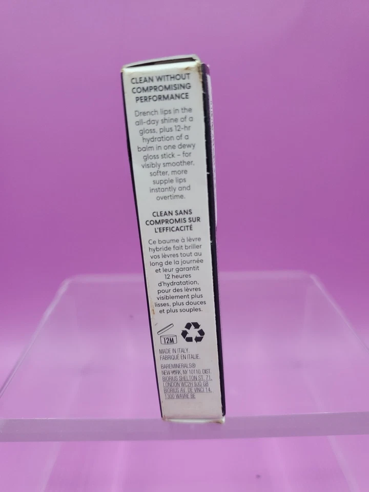 Bálsamo brillo labial bareMinerals Mineralist Dewy brillo todo el día DREAM 0,1 oz nuevo Foto 2 de 4