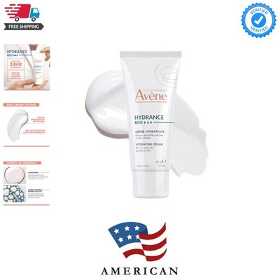 Avène Hydrance RICH Hydrating Cream, Daily Face Moisturizer, Soothes Feelings...
