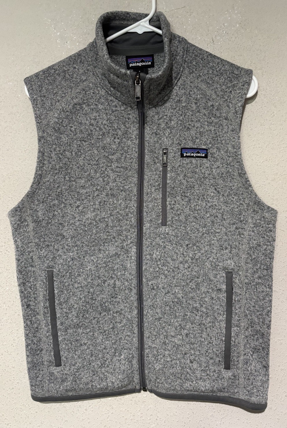 Patagonia Better Sweater Vest Men's Small Gray Full Zip Fleece Gorpcore E29