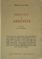 Libro - Manuale di armonia-Diether de la Motte-Astrolabio Ubaldini-2007