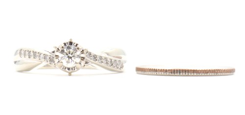 0.35 ctw Round Diamond Twist Style Women's 10KT White Gold Engagement Ring 3.4g - Picture 18 of 22