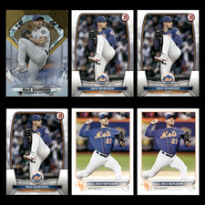 Max Scherzer Lot 6 Baseball Cards 2022 Topps Chrome Update Diamond Greats Mets