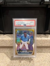 2023 BOWMAN CHROME PROSPECTS GOLD REFRACTOR #BCP61 JUNIOR CAMINERO 10/50 PSA 10