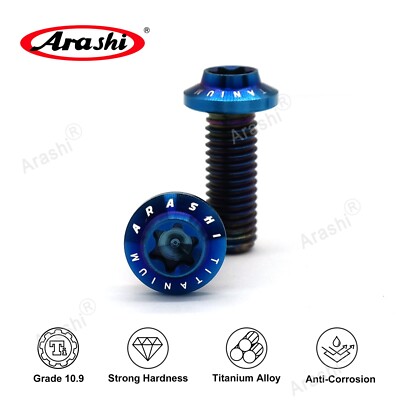 Arashi M8*22 Brake Rotors Mounting Bolts Titanium Tapered Torx