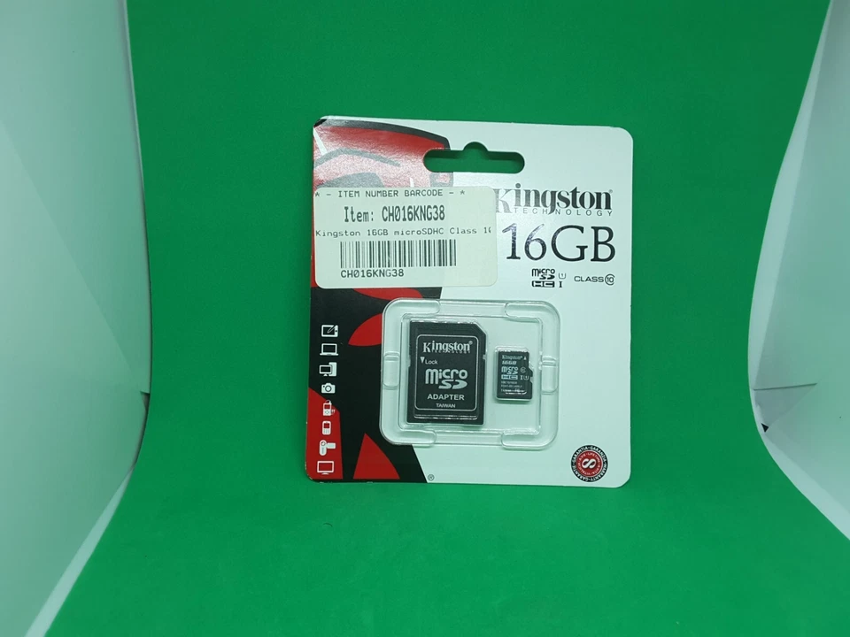 Kingston SanDisk SDC10/16GB 16GB, Class 10 10MB/s microSDHC W. Adapter - Image 2 of 4
