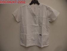 NWT - Dagacci Unisex Adult White Medical Uniform Scrubs Set, Size S X001333D3P