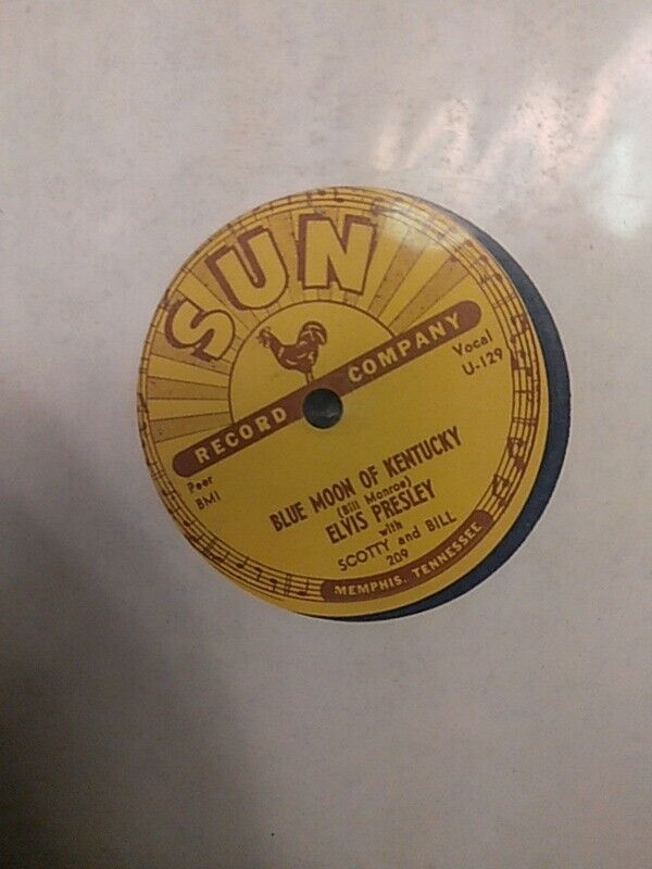 ELVIS PRESLEY That’s All Right/Blue Moon Of Kentucky original Sun 209 78 Reissue