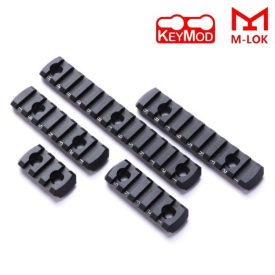 for M-LOK Keymod Aluminum Picatinny Rail Section Set 3 5 7 9 11 13 Slot Rail