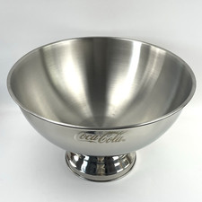 Coca Cola Kühler Eisschale 40cm | Edelstahl Eiswürfel Behälter Flaschen Deko