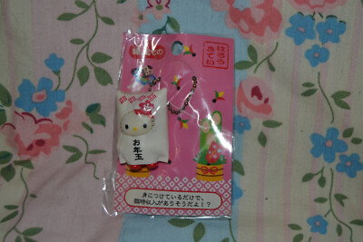 Brandneu in Verpackung Vintage Sanrio 2007 Hello Kitty Lucky Thing NY Geschenk Maskottchen Schlüsselanhänger Handyanhänger