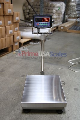 300 lb Digital Floor 12'' x 16'' Bench Scale Electronic Platform Shipping 150 kg