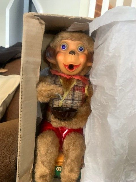 Bubble Blowing Monkey 1950's Japan Brand New in Original Box | eBay