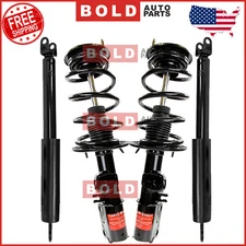 2 Front Complete Struts Coils & 2 Rear Shocks Set MONROE For 2013-2019 Ford Flex