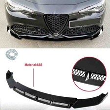 For Alfa Romeo Giulia 2017-2024 Front Bumper Lip Splitter Spoiler Glossy Black For Alfa Romeo Giulia 2017-2024 Front Bumper Lip Splitter Spoiler Glossy Black