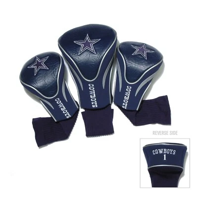 Team Golf NFL Dallas Cowboys Contour Golf Club Headcovers 3-Pack Tri-Pack