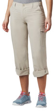 Columbia Women's PFG Aruba Roll Up Pants- Fossil Khaki -Size 8-New With Tags