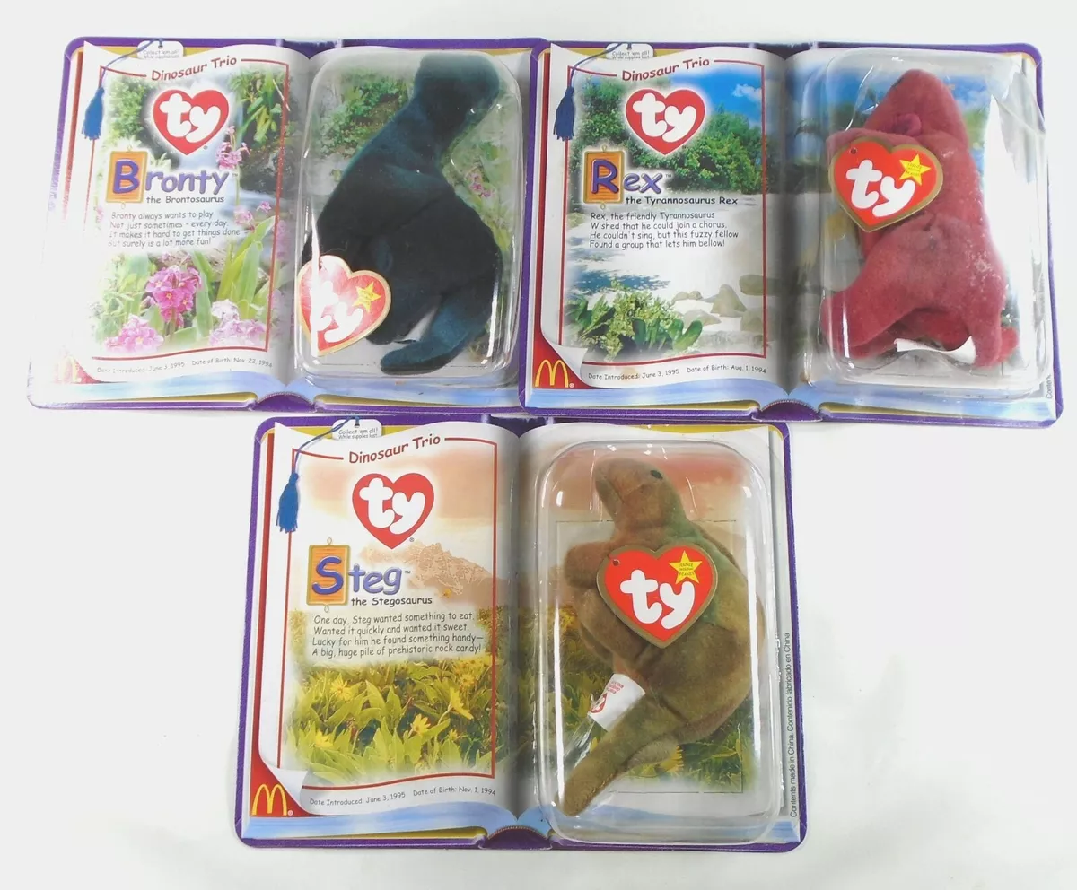 Dinosaur trio hotsell beanie babies
