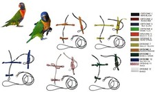 LORI RAINBOW QUICK BUCKLE PLASTIC OR METAL PARROT HARNESS 12C
