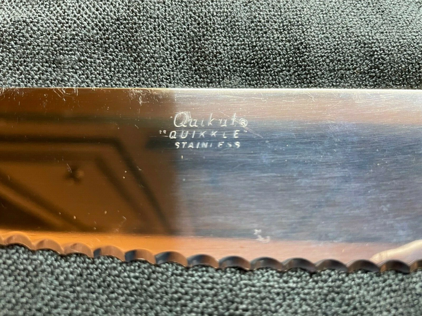 Vint In Original Sleeve Quikut Quikkle Serrated Stainless Steel CHEF KNIFE 12"