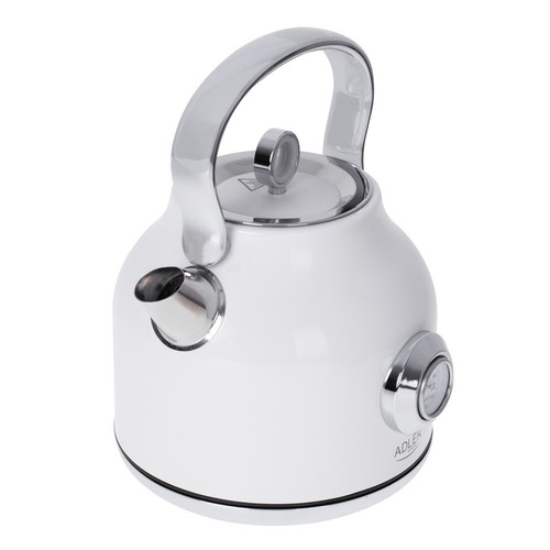 5903887808620 Adler AD 1346 electric kettle 1.7 L 2200 W Metallic, White Adler - Picture 3 of 7