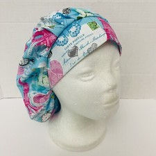 women surgical cap; cord lock,bouffant style