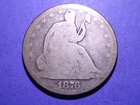1876 Seated Liberty Half Dollar  Good