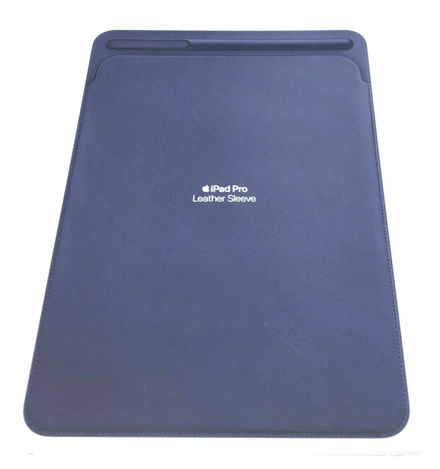 Genuine Apple iPad Pro 10.5" Leather Sleeve Cover Case MPU22M/A - Midnight Blue - Image 2 of 4
