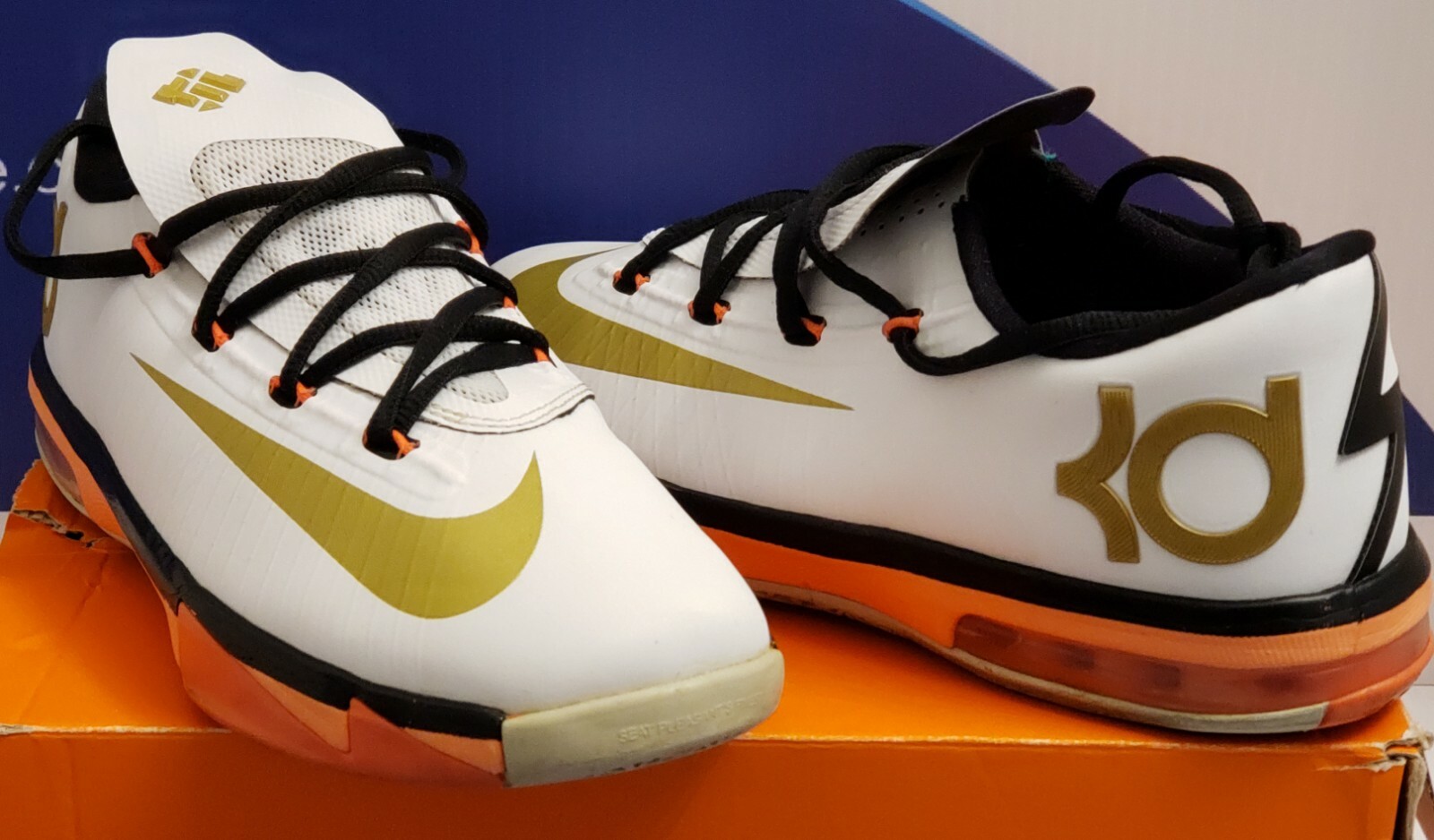 Nike KD 6 Metallic Gold Kids Size 5.5y 