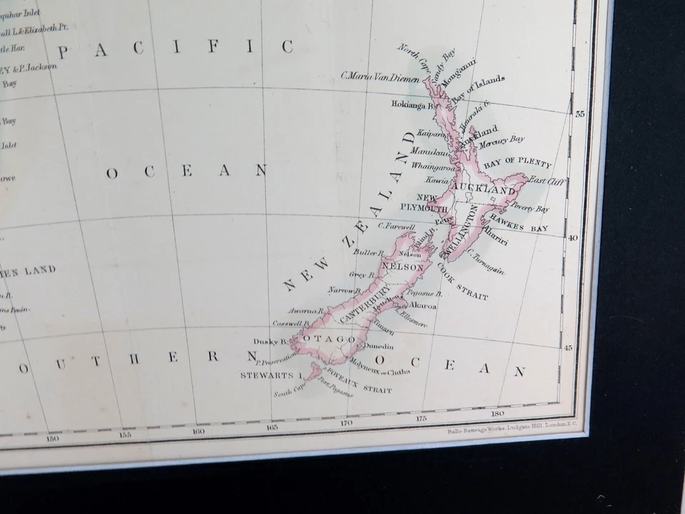 .RARE 1859 COLONIAL MAP of AUSTRALIA & NEW ZEALAND ex “RAMBLES in the ANTIPODES” - Image 3 of 4