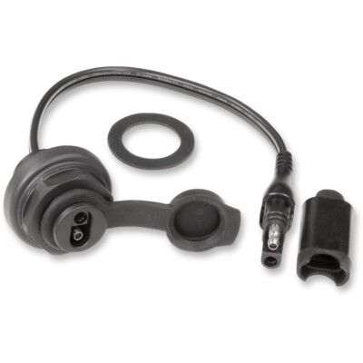 TecMate OptiMate Weatherproof SAE Socket, Bulkhead/Panel Mount Cable O20