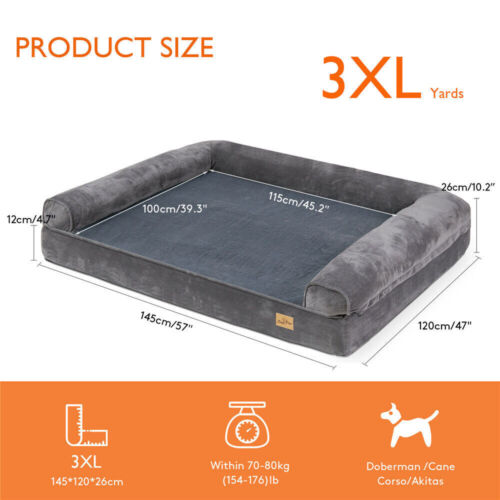 Camas ortopédicas para perros Jumbo Plus extra grandes con forma gruesa impermeable para mascotas - Imagen 40 de 44