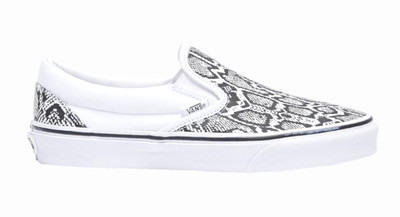 white vans slip ons size 5