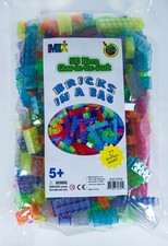 500 Pc Assorted Glow in The Dark Stud Bricks,...
