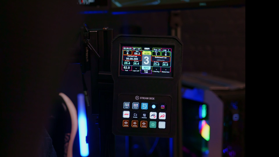 5-Inch Touchscreen Stream Deck Combo Racing Dashboard for Sim Racing ...