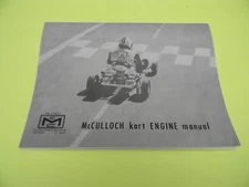 MCCULLOCH KART ENGINE MANUAL MC-8 MC-40 MC-70 MC-9 MC-45 MC-75  ---- BOX 501 D