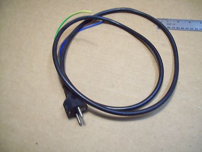 NEW EURO ROUND PIN PLUG WITH 5 FOOT POWER CORD P181