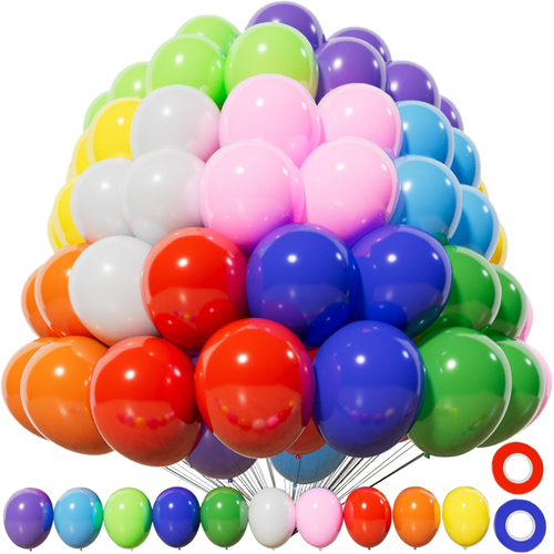 200Pcs Small Balloons Assorted Colors, 5 Inch Mini Rainbow Latex Balloons for Pa - Picture 6 of 12