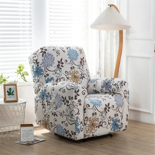 Copripoltrona reclinabile elastica stampata floreale copertura geometria nordica 4 pz/set - Foto 29 di 37
