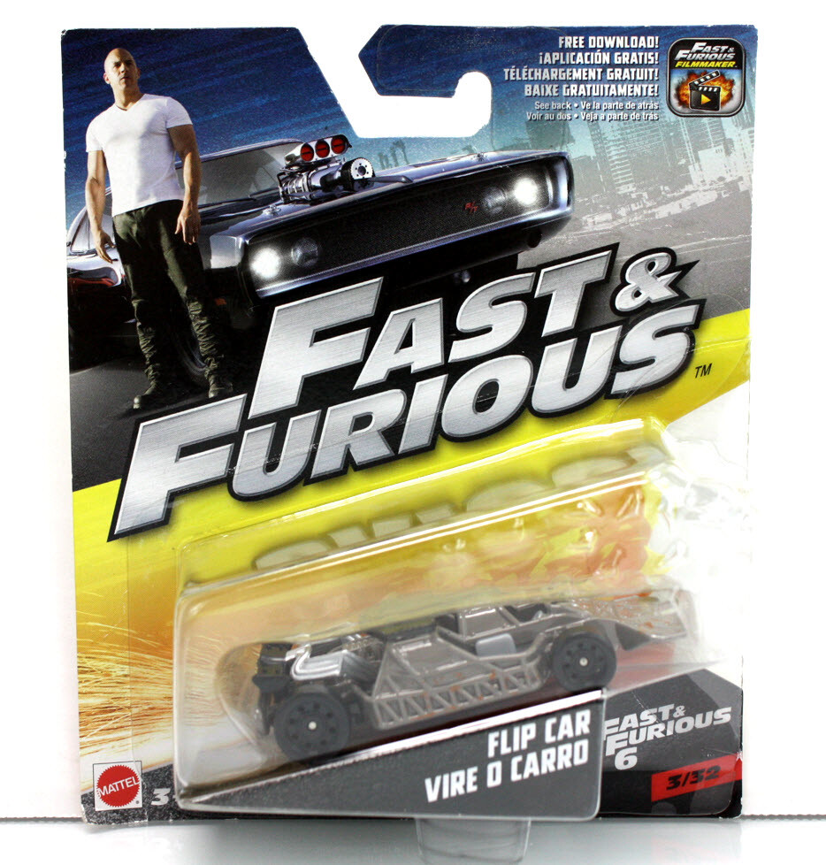 Mattel 2016 - Fast & Furious 6 FLIP CAR VIRE O CARRO - 1:55 3/32